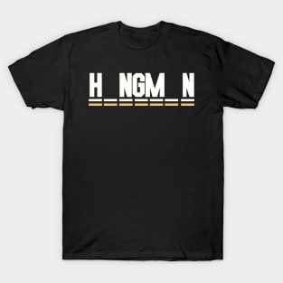 hangman white and yellow  2 T-Shirt